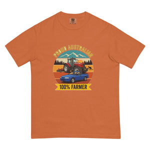 The Tractor Mugs Store Yam Massey Ferguson 6480 PROUD AUSTRALIAN 100% FARMER Outdoor | Unisex Premium T-shirt Quality Farmers Merch