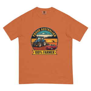 The Tractor Mugs Store Yam New Holland T7.225 PROUD AUSTRALIAN 100% FARMER Outdoor | Unisex Premium T-shirt Quality Farmers Merch