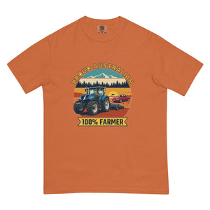 The Tractor Mugs Store Yam New Holland T7.225 PROUD AUSTRALIAN 100% FARMER Outdoor | Unisex Premium T-shirt Quality Farmers Merch