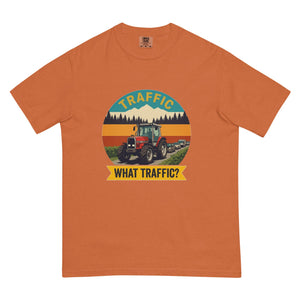 The Tractor Mugs Store Yam / S Massey Ferguson 3075 TRAFFIC WHAT TRAFFIC? Outdoor | Unisex Premium T-shirt Quality Farmers Merch