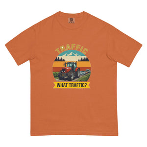 The Tractor Mugs Store Yam / S Massey Ferguson 6480 TRAFFIC WHAT TRAFFIC? Outdoor | Unisex Premium T-shirt Quality Farmers Merch