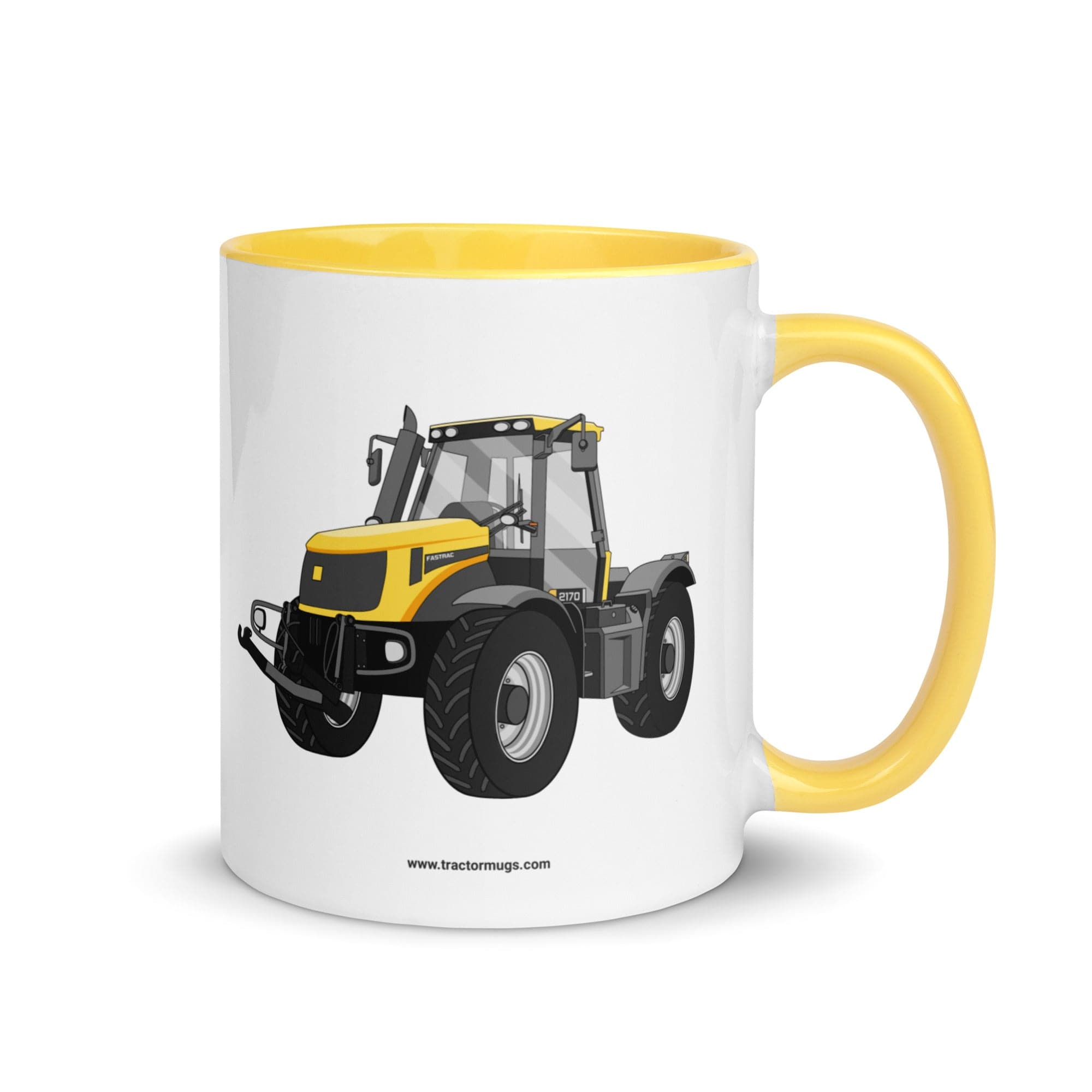The Tractor Mugs Store Yellow / 11 oz JCB Fastrac 2170 | Mug with Color Inside Quality Farmers Merch