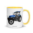 The Tractor Mugs Store Yellow / 11 oz New Holland TS 135a | Mug with Color Inside Quality Farmers Merch