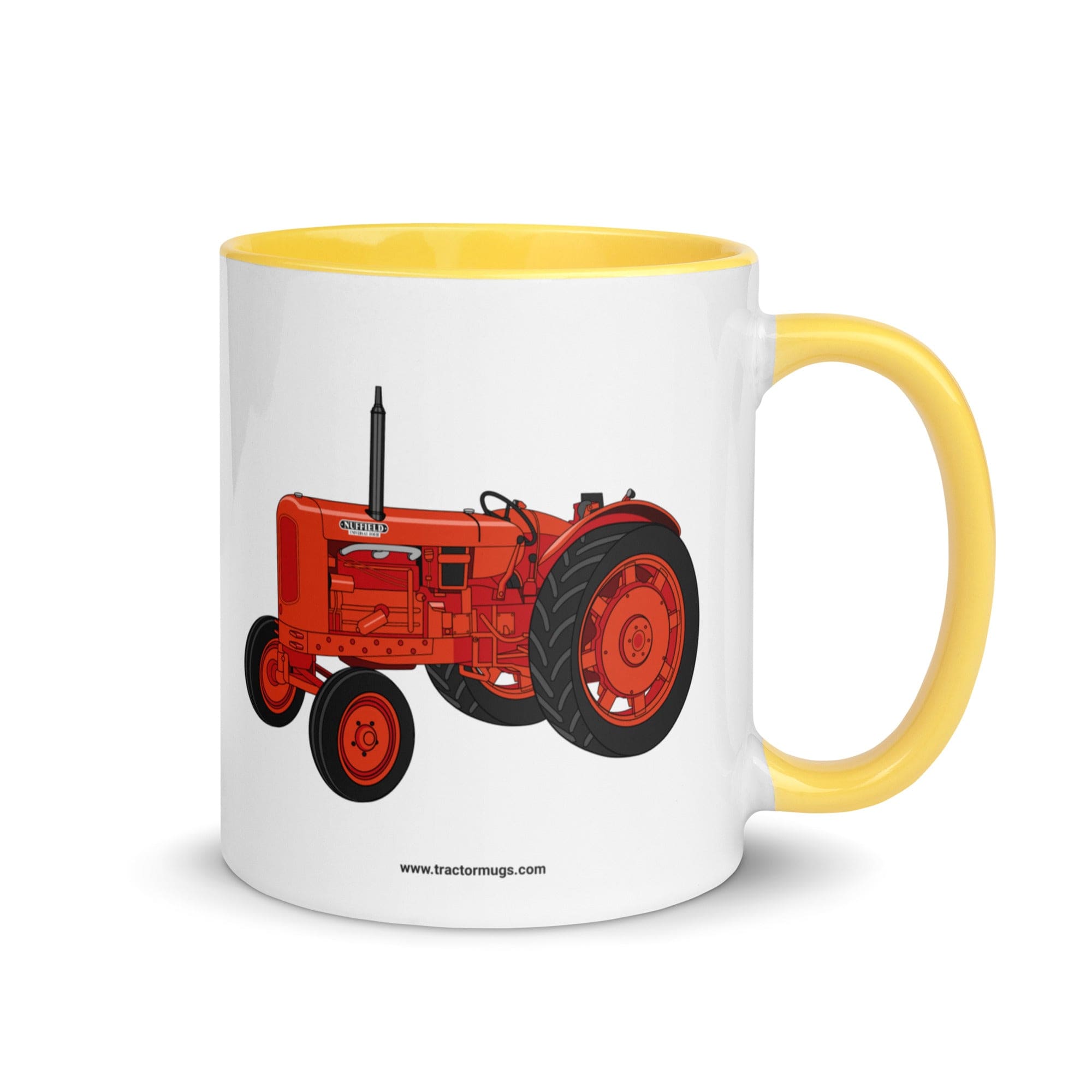 The Tractor Mugs Store Yellow / 11 oz Nuffield Universal 4 | Mug with Color Inside Quality Farmers Merch