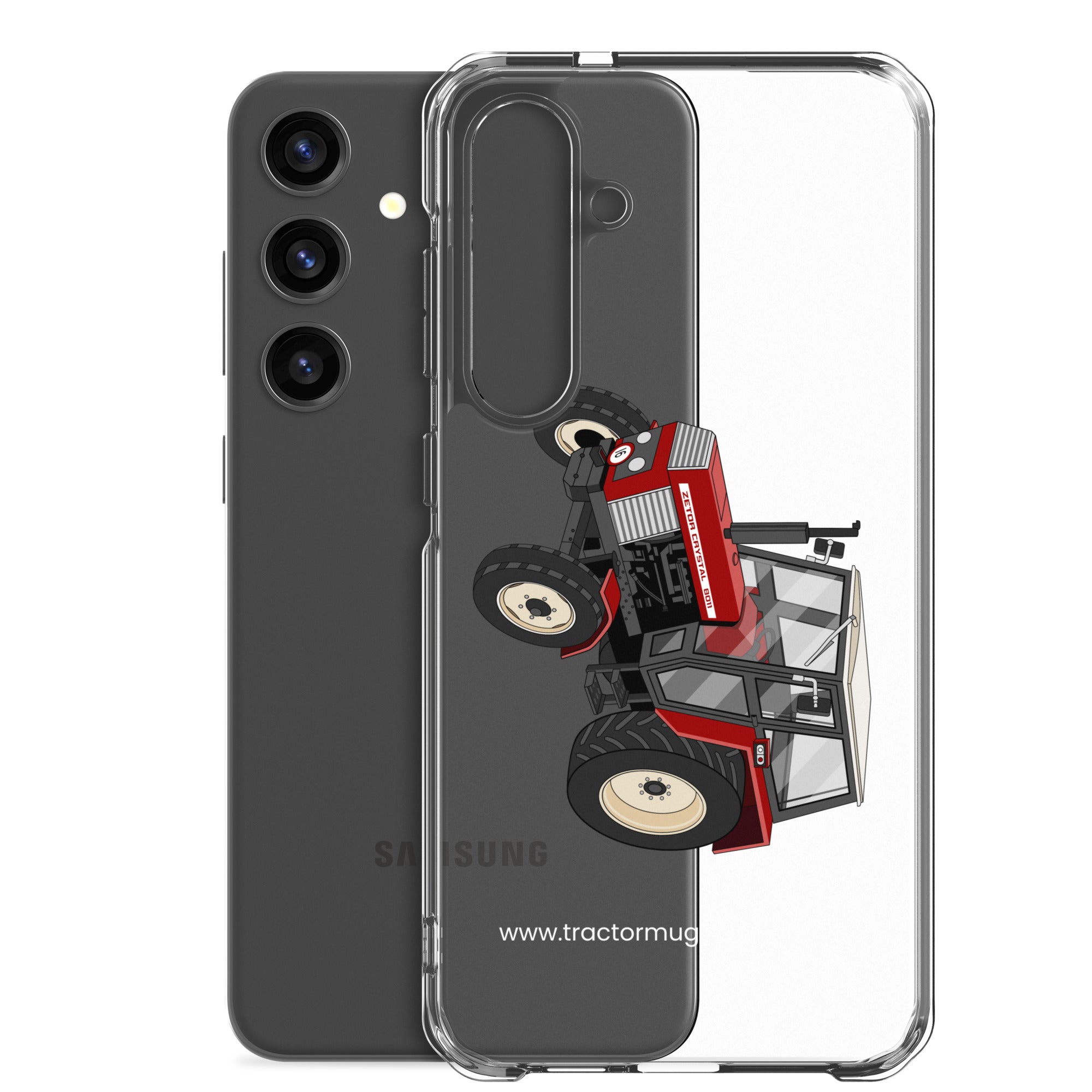 The Tractor Mugs Store Zetor Crystal 8011 | Clear Case for Samsung® Quality Farmers Merch