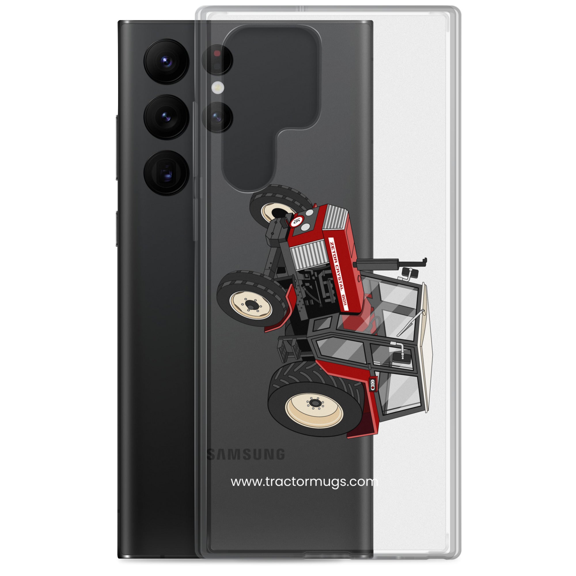 The Tractor Mugs Store Zetor Crystal 8011 | Clear Case for Samsung® Quality Farmers Merch