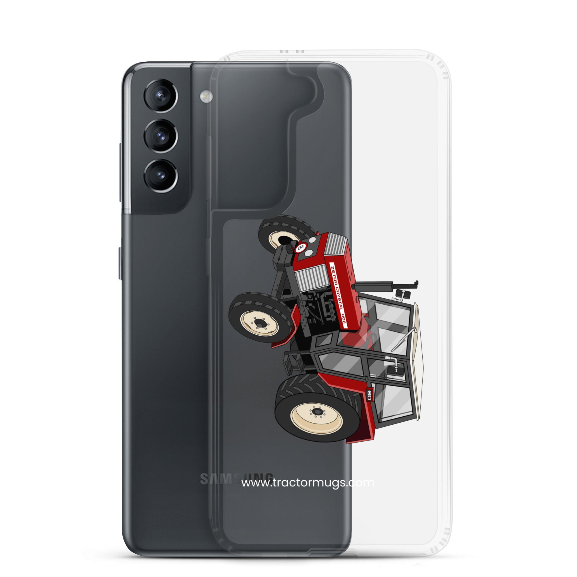 The Tractor Mugs Store Zetor Crystal 8011 | Clear Case for Samsung® Quality Farmers Merch