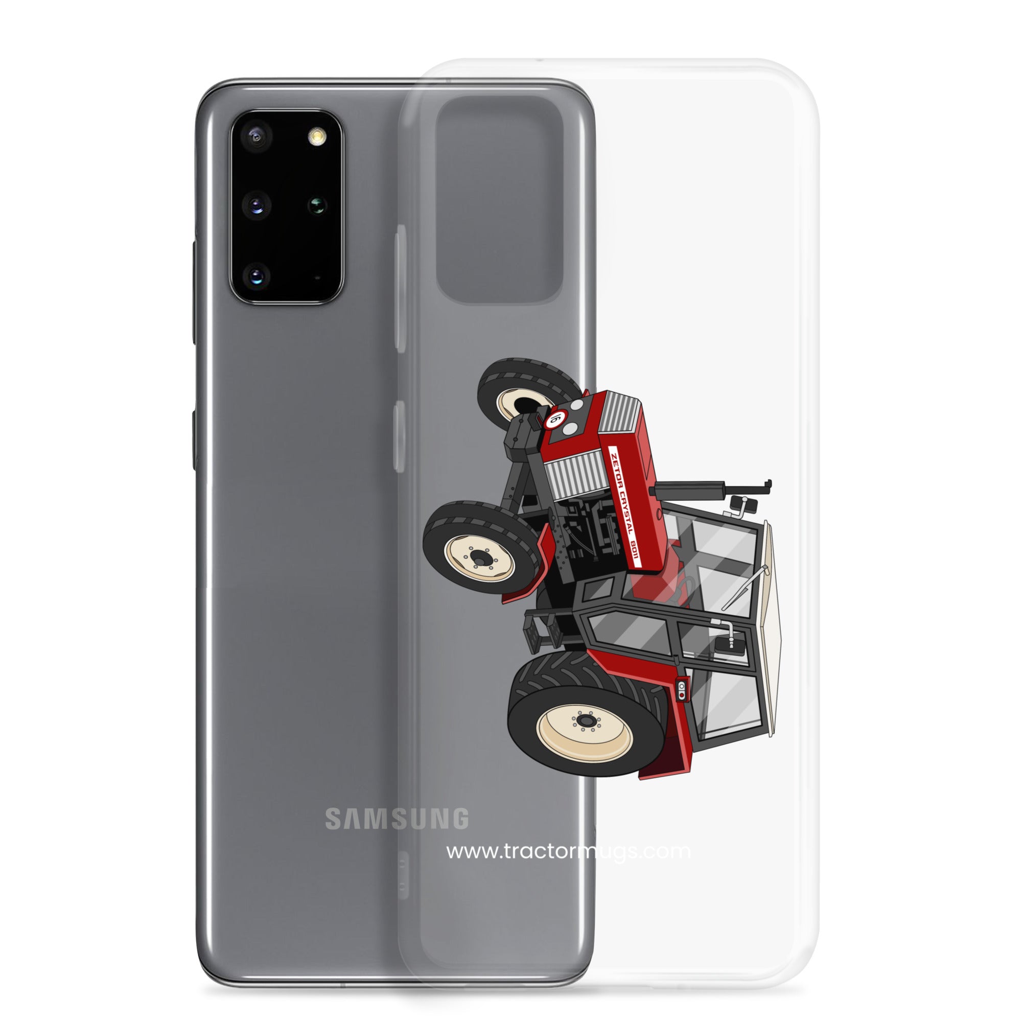 The Tractor Mugs Store Zetor Crystal 8011 | Clear Case for Samsung® Quality Farmers Merch