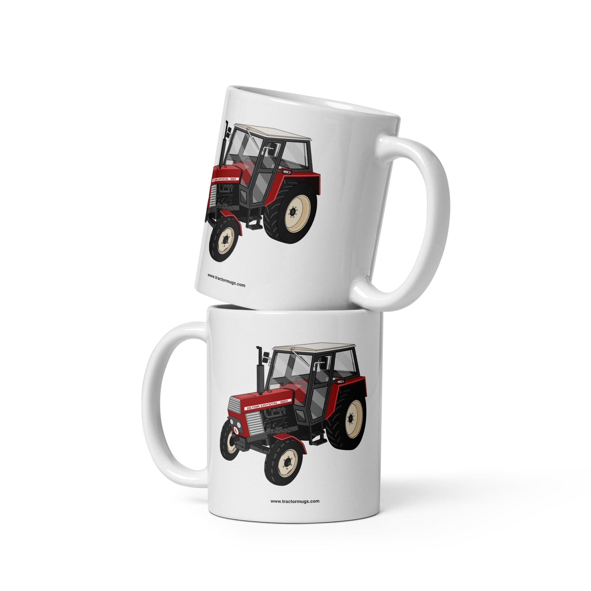 The Tractor Mugs Store Zetor Crystal 8011 | White glossy mug Quality Farmers Merch