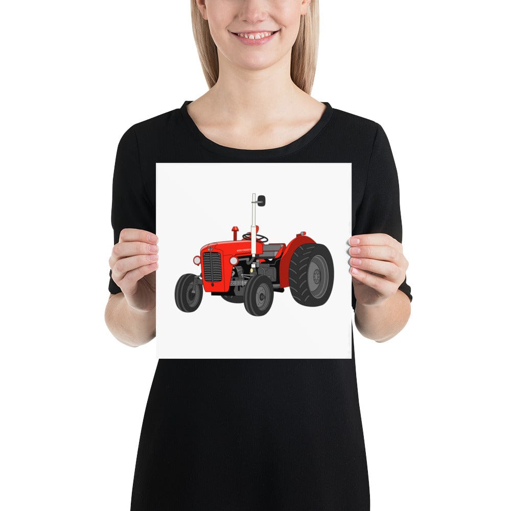 The Tractors Mugs Store 10″×10″ Massey Ferguson 35X Poster Quality Farmers Merch