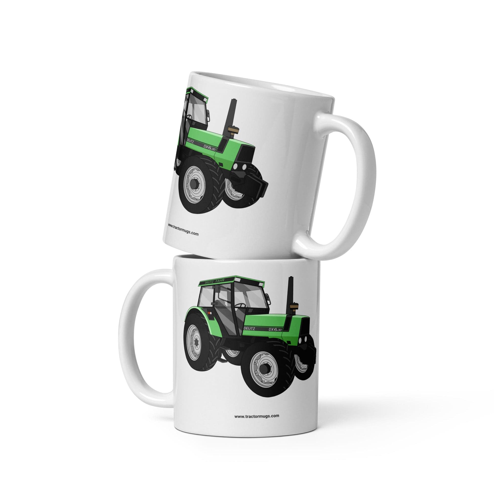 The Tractors Mugs Store 11 oz Deutz Fahr DX 6.30  White glossy mug Quality Farmers Merch