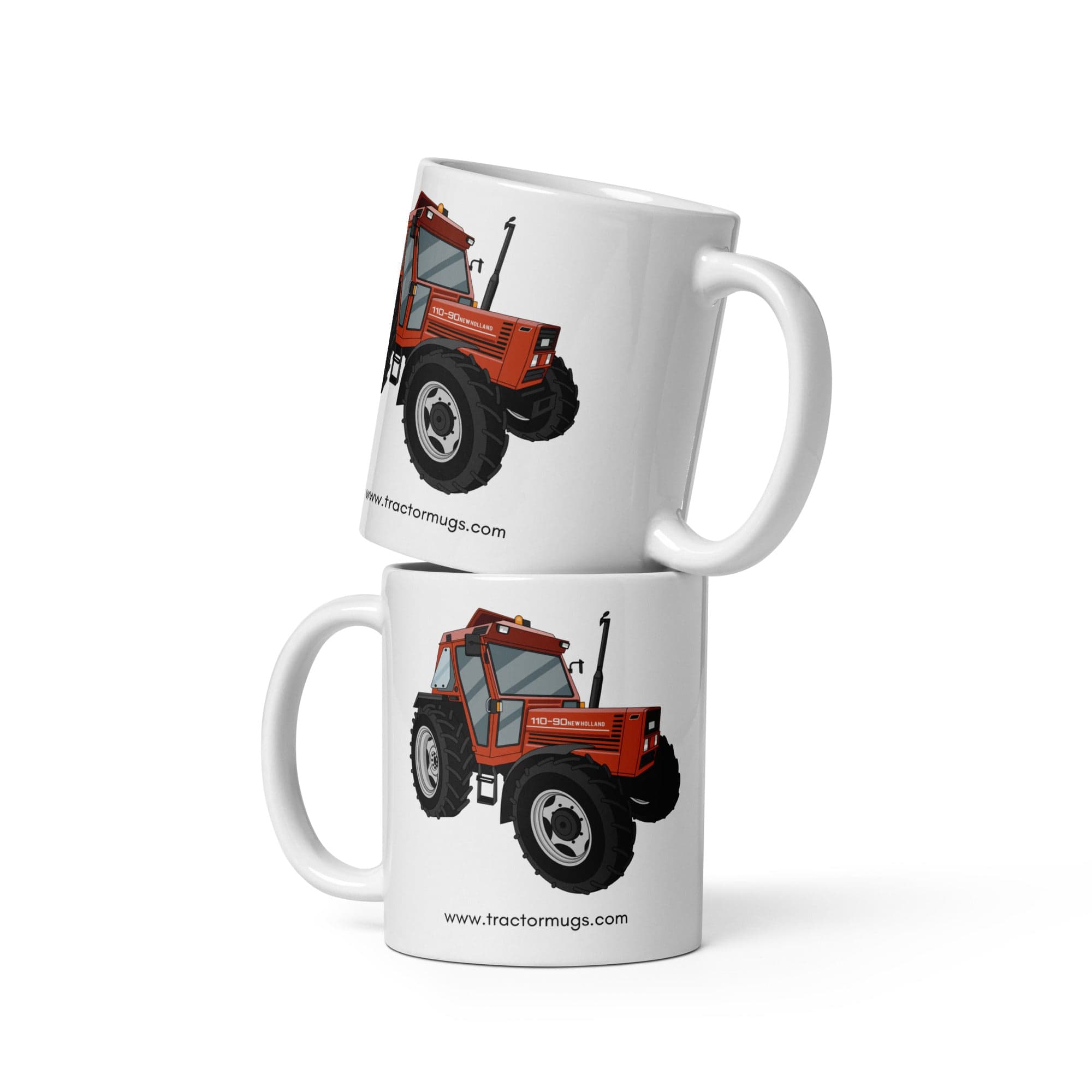 The Tractors Mugs Store 11 oz FIAT 110-90 White glossy mug Quality Farmers Merch