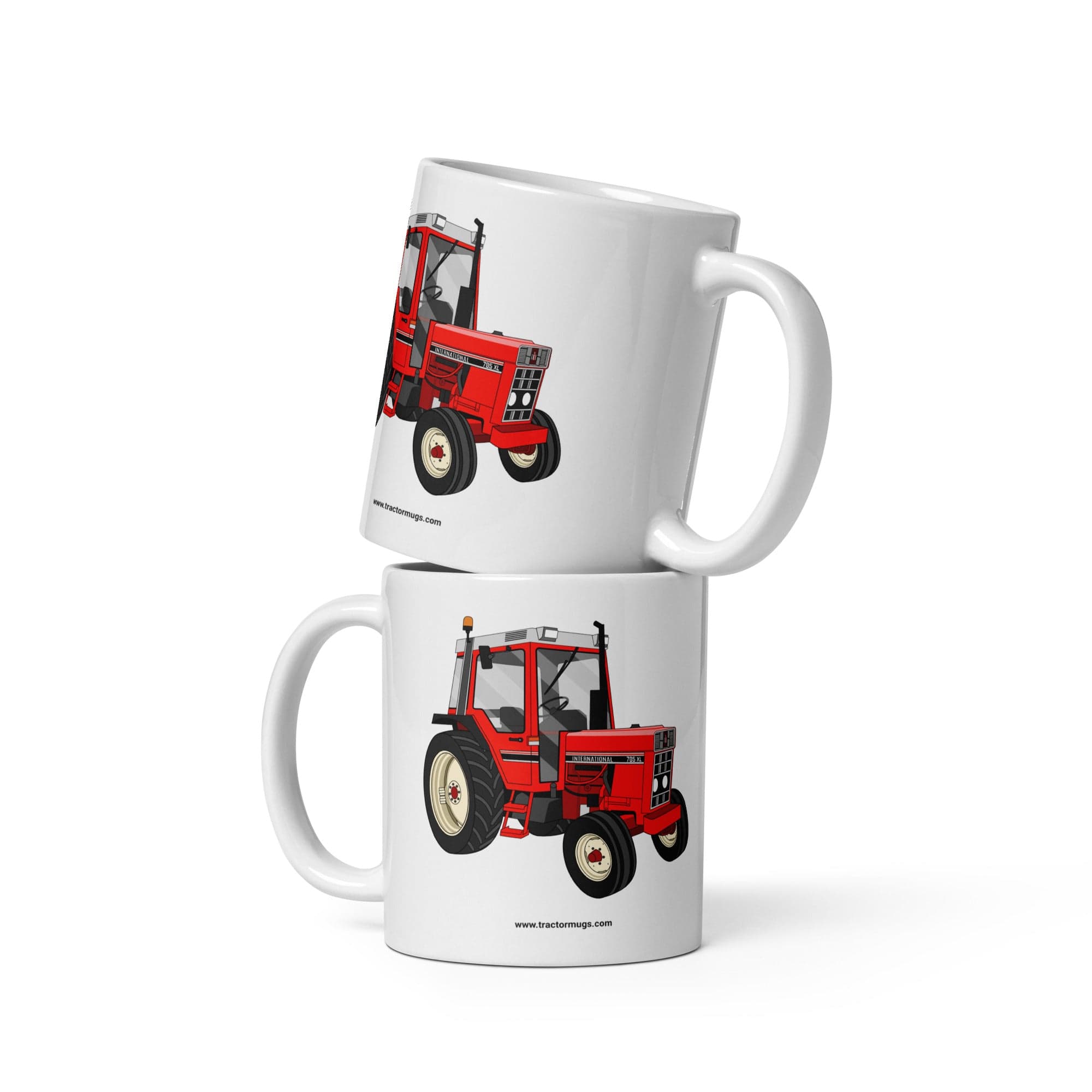 The Tractors Mugs Store 11 oz International 785 XL White glossy mug Quality Farmers Merch