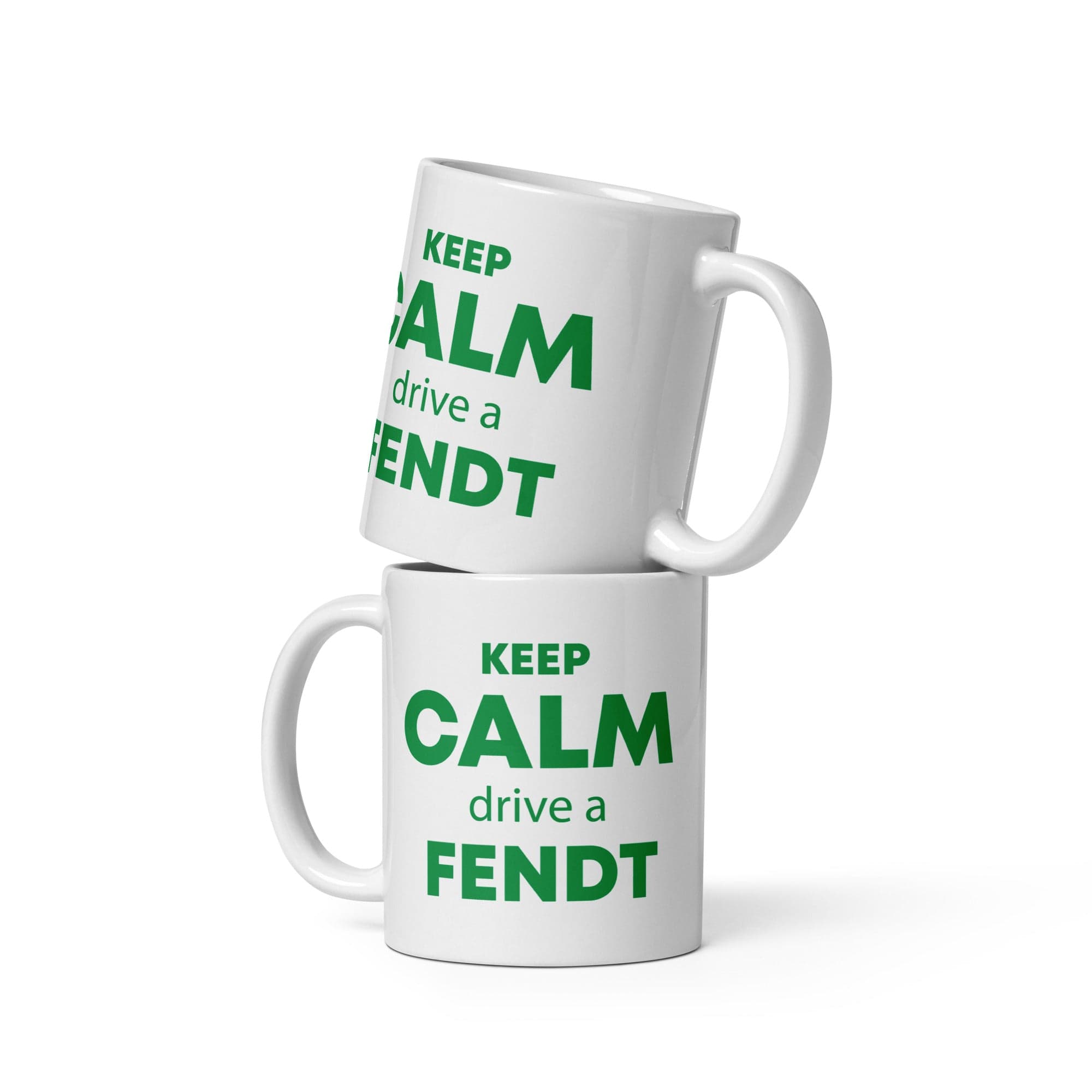 The Tractors Mugs Store 11 oz KEEP CALM drive a FENDT  White glossy mug Quality Farmers Merch