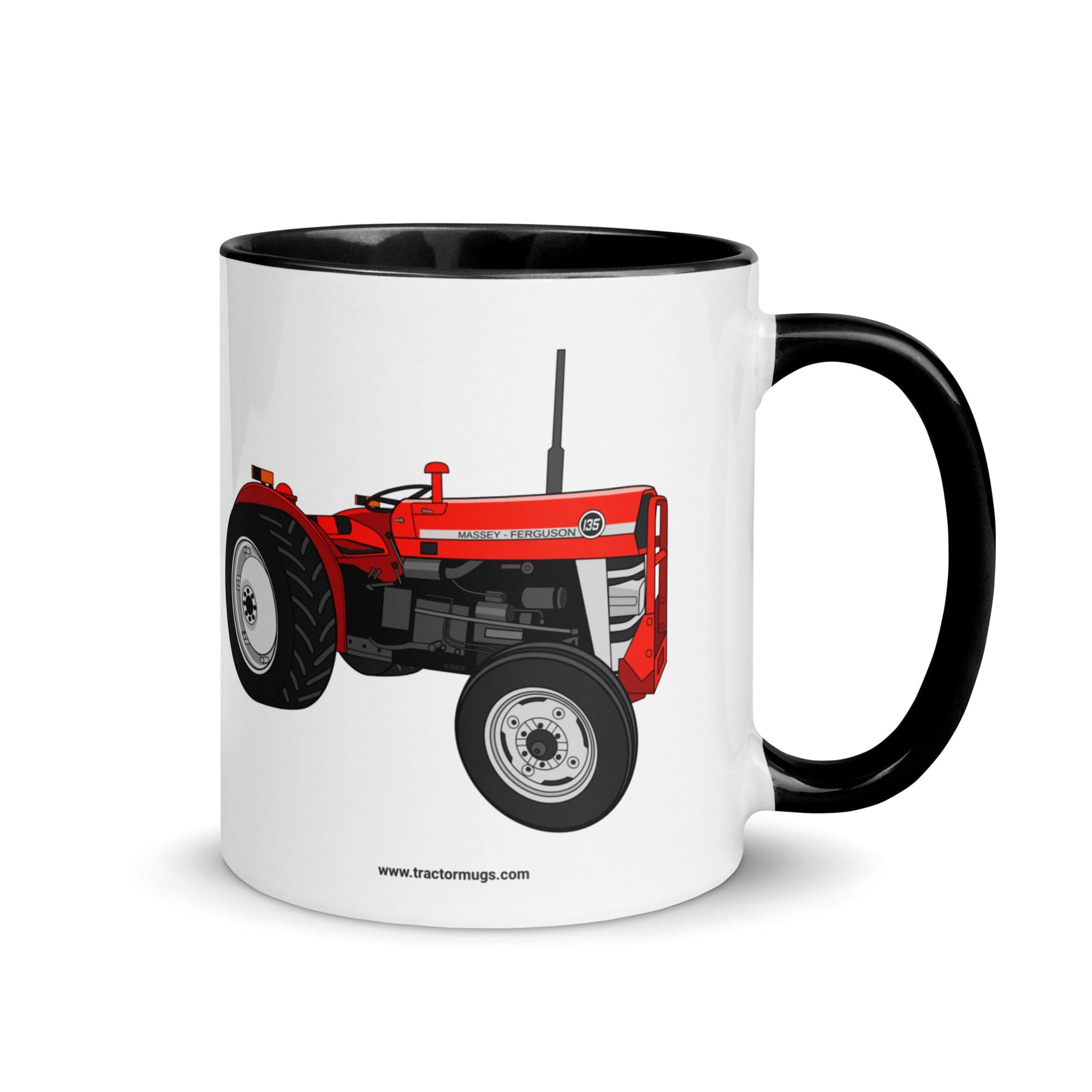 The Tractors Mugs Store 11 oz Massey Ferguson 135 | Mug with Color Inside Quality Farmers Merch