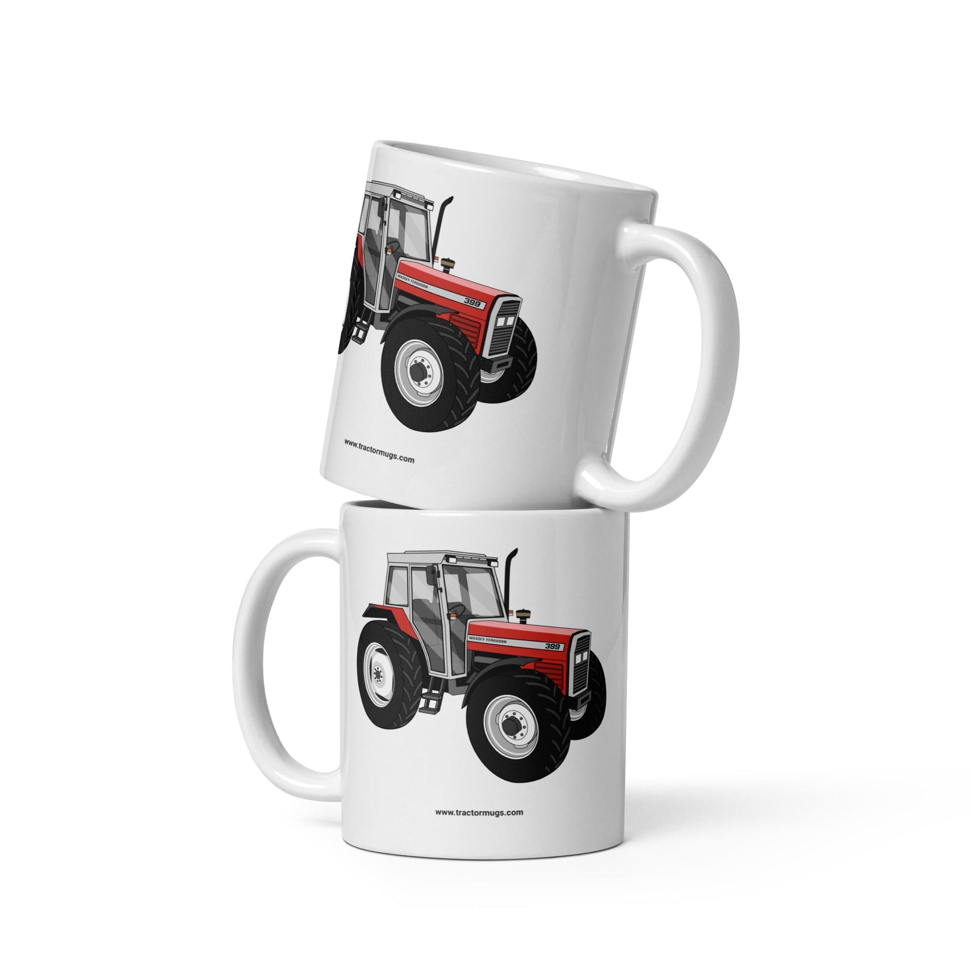 The Tractors Mugs Store 11 oz Massey Ferguson 399 white glossy mug Quality Farmers Merch