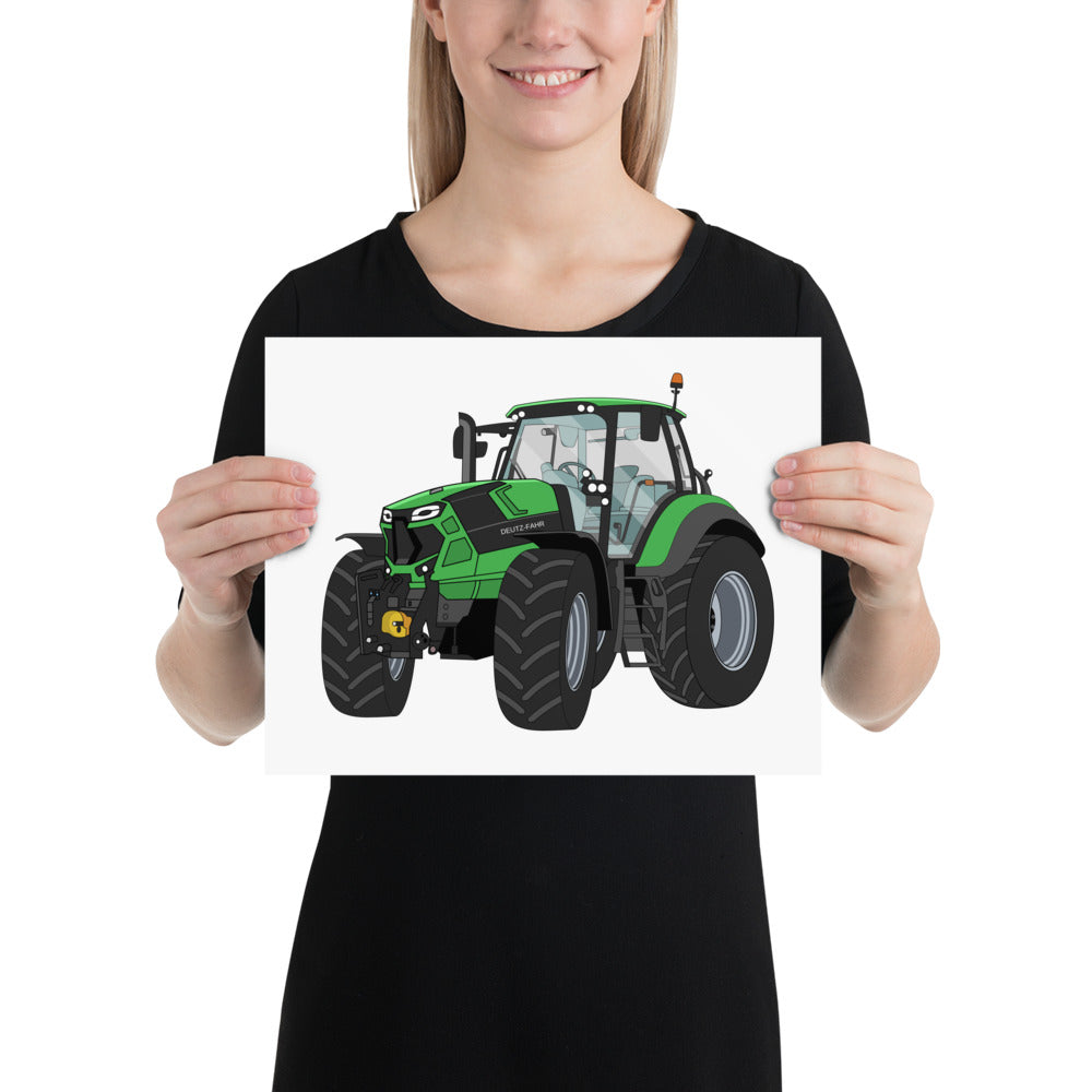 The Tractors Mugs Store 11″×14″ Deutz - Fahr Agrotron 7250 TTV Poster Quality Farmers Merch