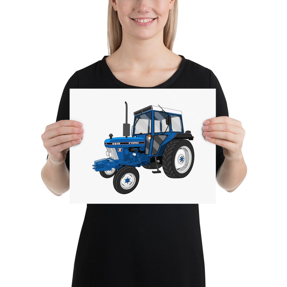 The Tractors Mugs Store 11″×14″ Ford 4610 4WD Poster Quality Farmers Merch