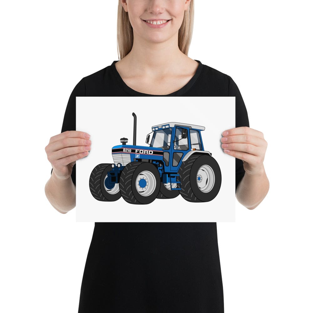 The Tractors Mugs Store 11″×14″ Ford 8210 4WD Poster Quality Farmers Merch