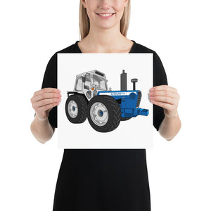 The Tractors Mugs Store 12″×12″ County 1884 (1981)  Poster Quality Farmers Merch