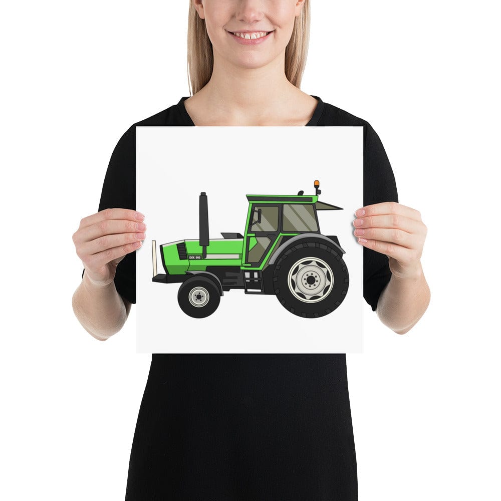 The Tractors Mugs Store 12″×12″ Deutz DX 90  Poster Quality Farmers Merch