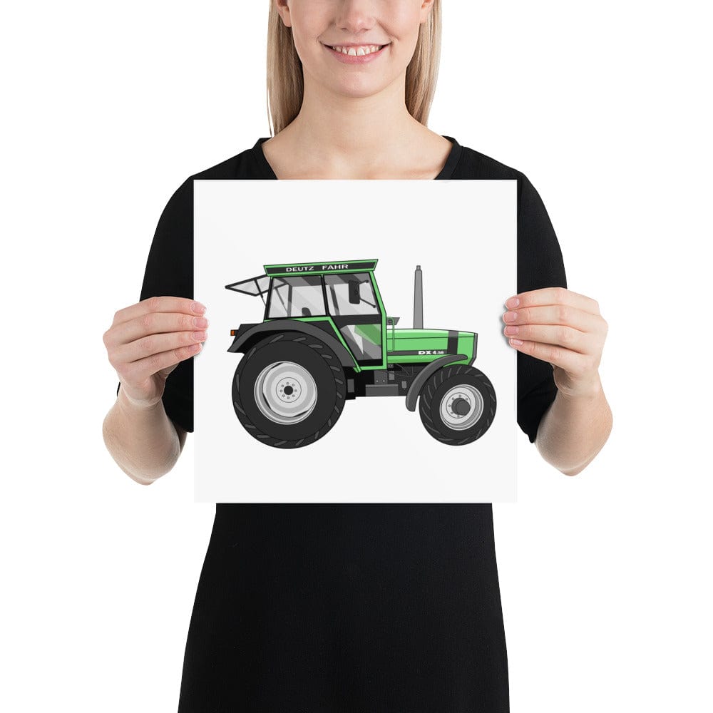 The Tractors Mugs Store 12″×12″ Deutz Fahr DX 4.50 Poster Quality Farmers Merch