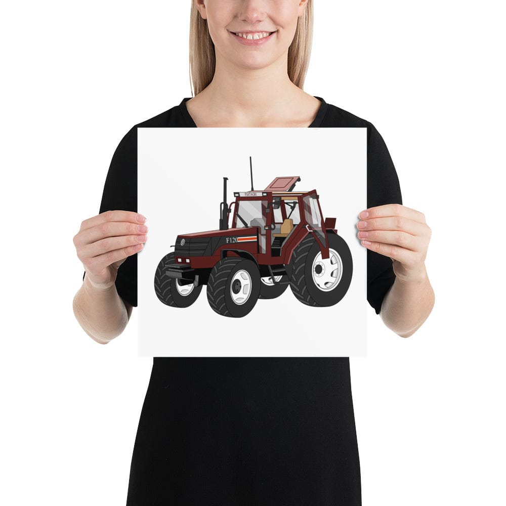 The Tractors Mugs Store 12″×12″ Fiat F120 Winner Poster Quality Farmers Merch