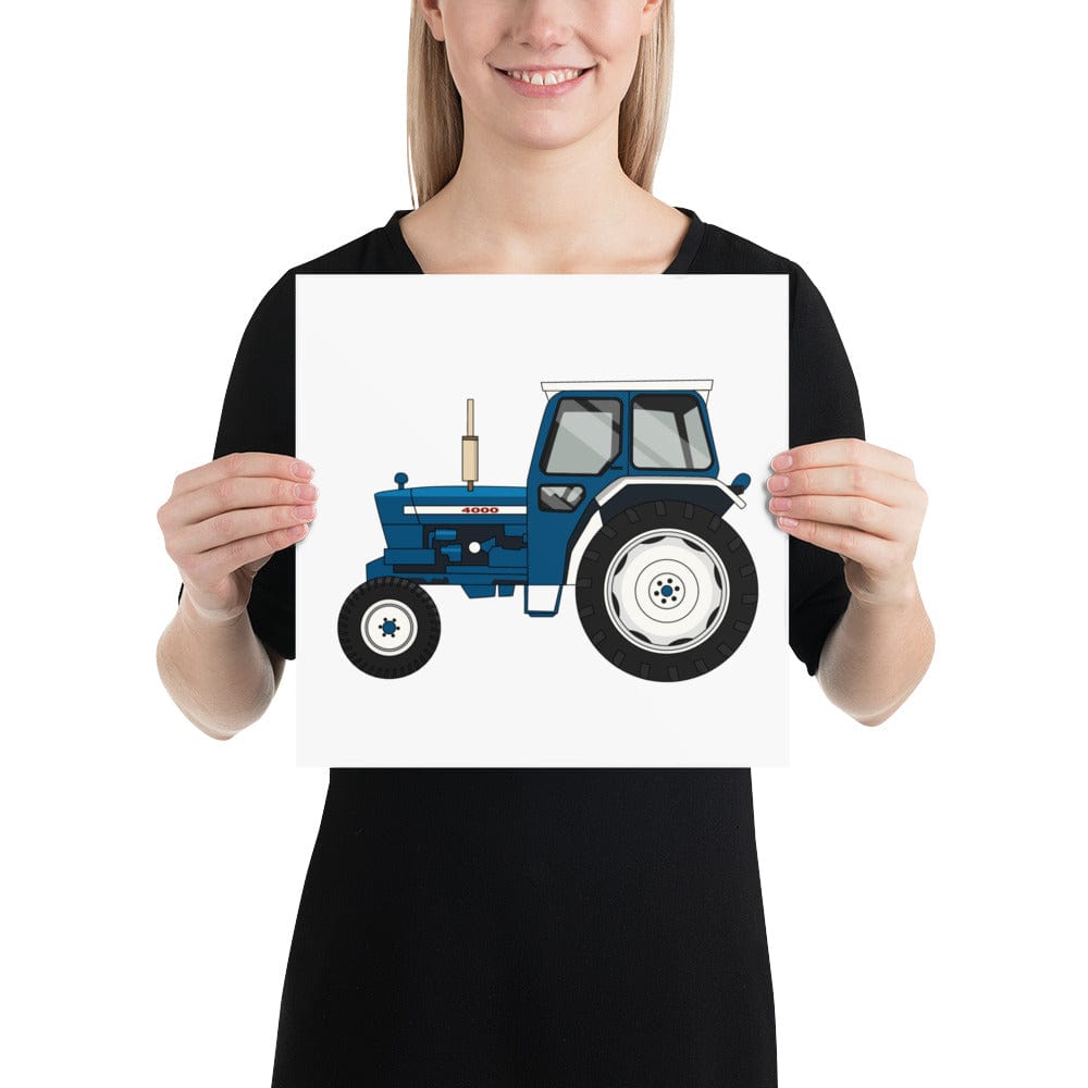 The Tractors Mugs Store 12″×12″ Ford 4000 Poster Quality Farmers Merch