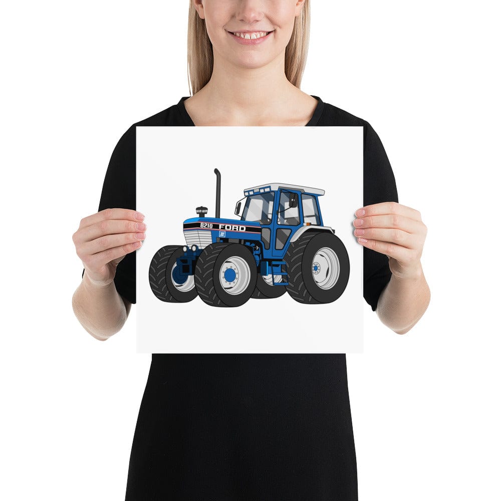 The Tractors Mugs Store 12″×12″ Ford 8210 4WD Poster Quality Farmers Merch