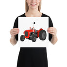 The Tractors Mugs Store 12″×12″ Massey Ferguson 35X Poster Quality Farmers Merch