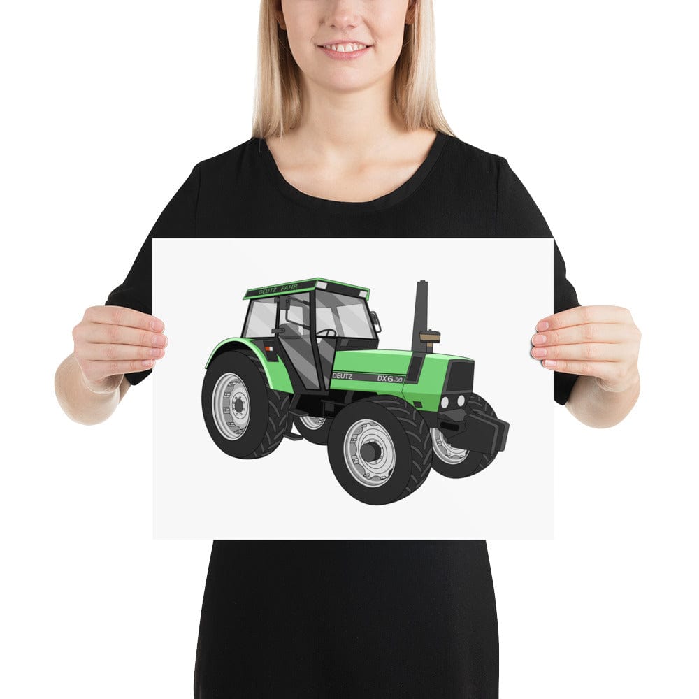 The Tractors Mugs Store 12″×16″ Deutz Fahr DX 6.30 Poster Quality Farmers Merch