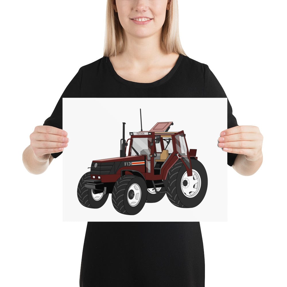 The Tractors Mugs Store 12″×16″ Fiat F120 Winner Poster Quality Farmers Merch