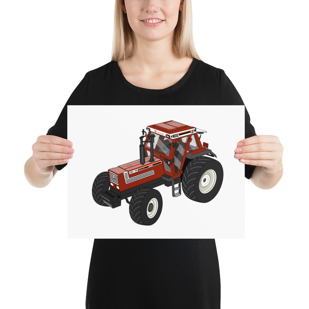 The Tractors Mugs Store 12″×16″ Fiat180-90 Poster Quality Farmers Merch