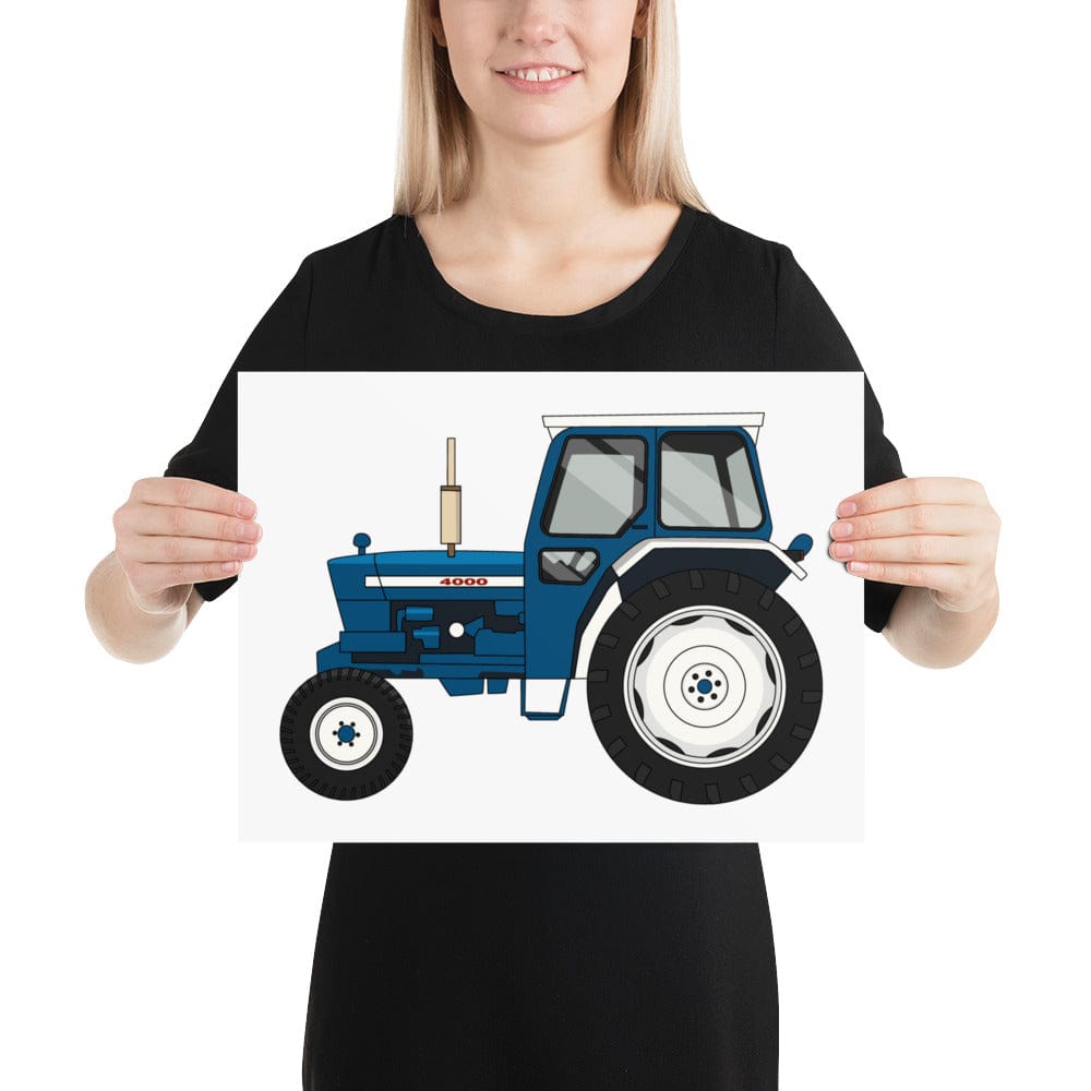 The Tractors Mugs Store 12″×16″ Ford 4000 Poster Quality Farmers Merch