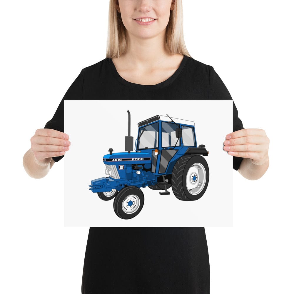 The Tractors Mugs Store 12″×16″ Ford 4610 4WD Poster Quality Farmers Merch