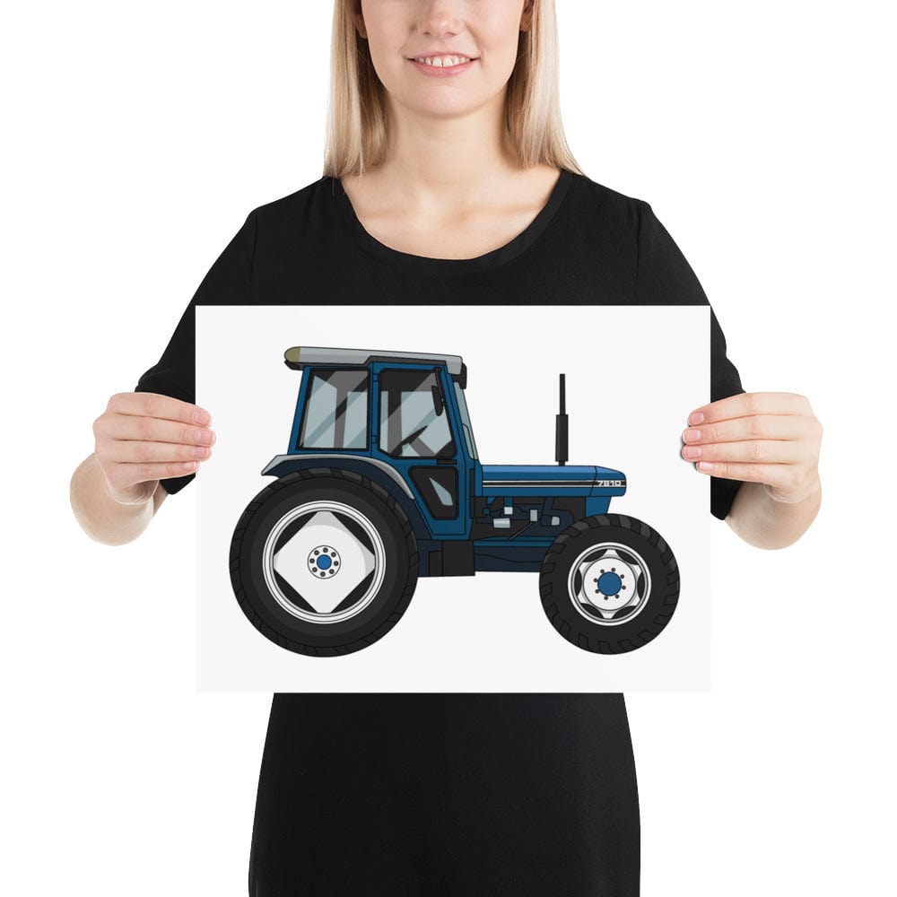 The Tractors Mugs Store 12″×16″ Ford 7810 Poster Quality Farmers Merch