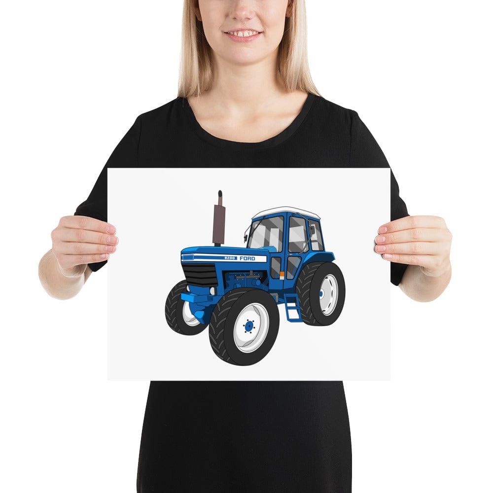 The Tractors Mugs Store 12″×16″ Ford 8200 Poster Quality Farmers Merch