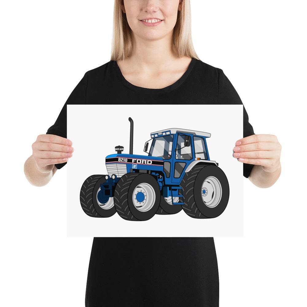 The Tractors Mugs Store 12″×16″ Ford 8210 4WD Poster Quality Farmers Merch