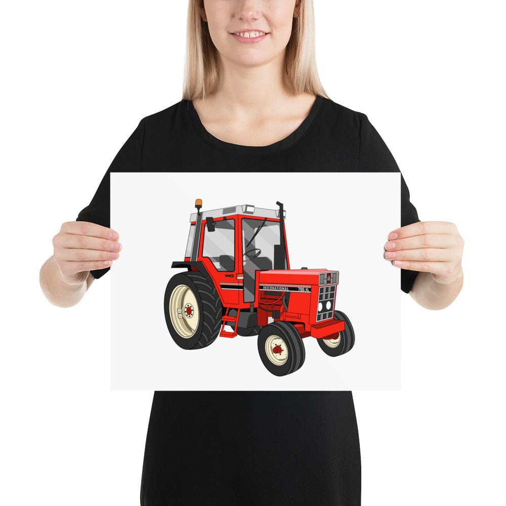 The Tractors Mugs Store 12″×16″ International 785 Poster Quality Farmers Merch