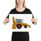 The Tractors Mugs Store 12″×16″ JCB 3C (1975) Poster Quality Farmers Merch