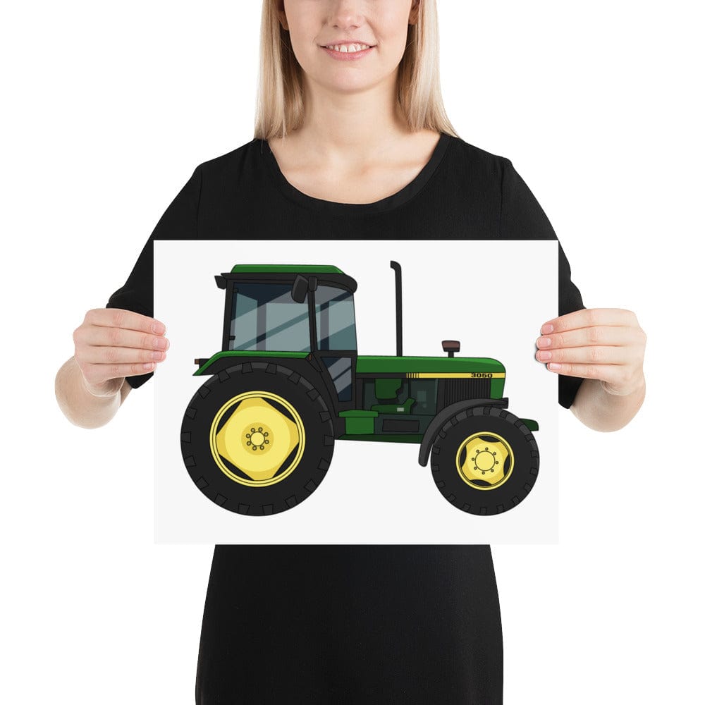 The Tractors Mugs Store 12″×16″ John Deere 3050 2WD Poster Quality Farmers Merch