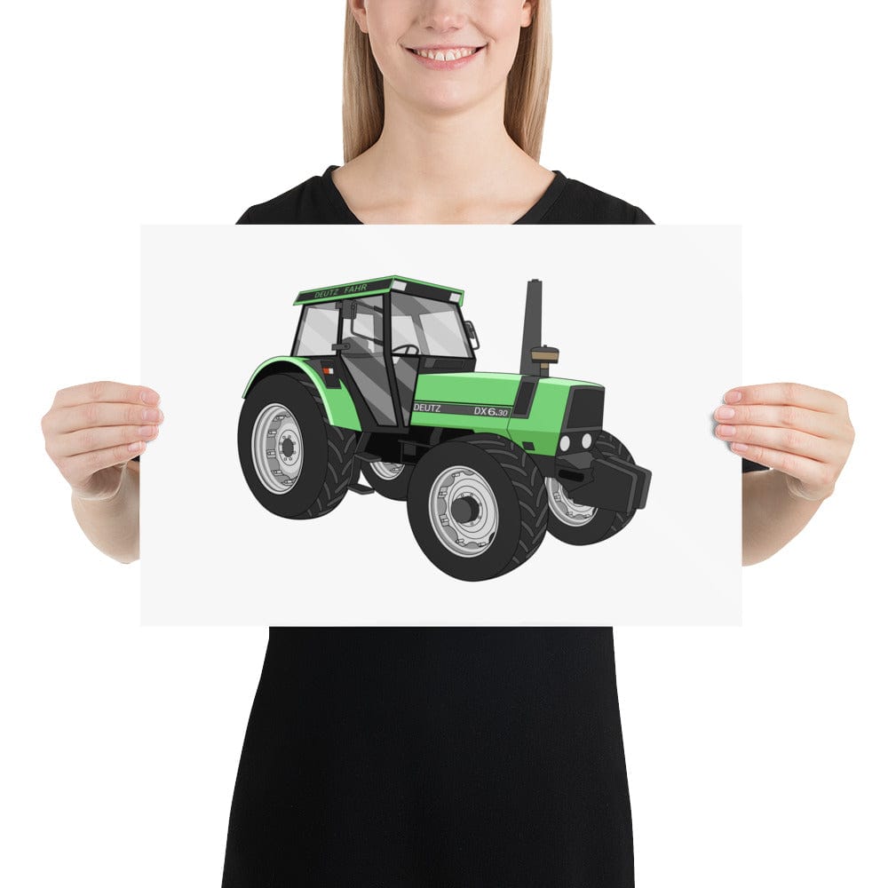 The Tractors Mugs Store 12″×18″ Deutz Fahr DX 6.30 Poster Quality Farmers Merch