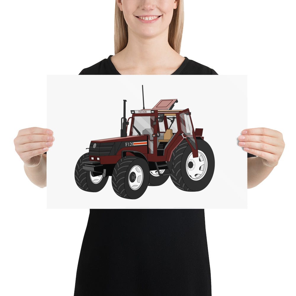 The Tractors Mugs Store 12″×18″ Fiat F120 Winner Poster Quality Farmers Merch