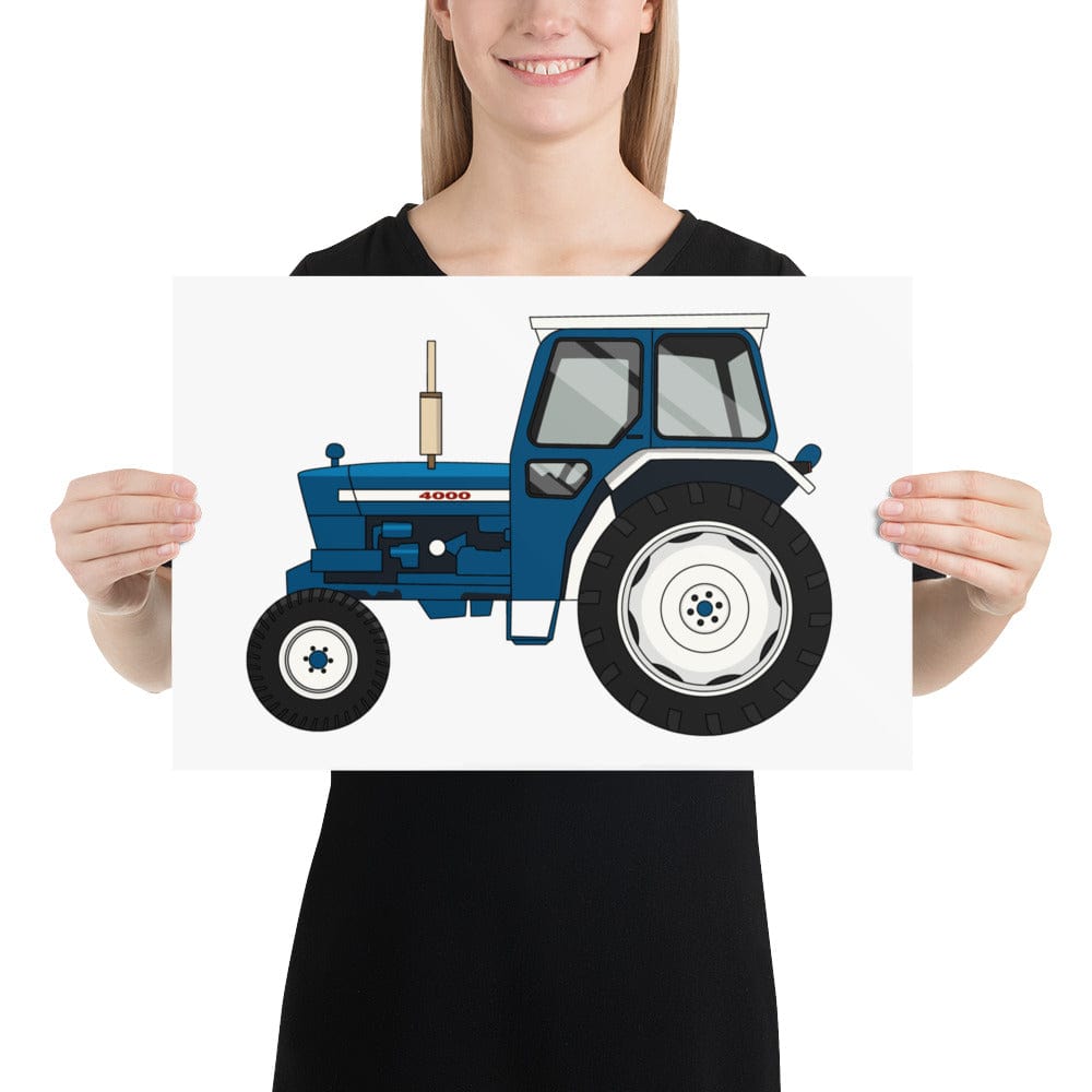 The Tractors Mugs Store 12″×18″ Ford 4000 Poster Quality Farmers Merch