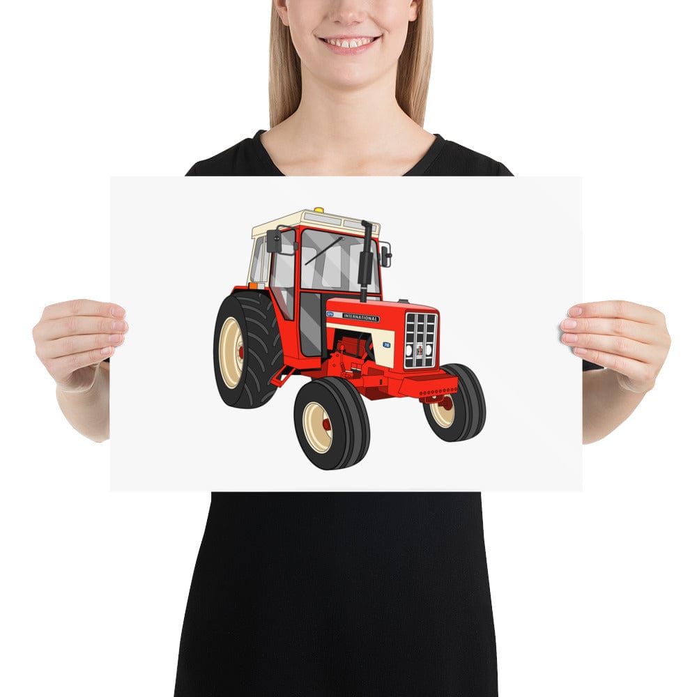 The Tractors Mugs Store 12″×18″ International 674 Poster Quality Farmers Merch