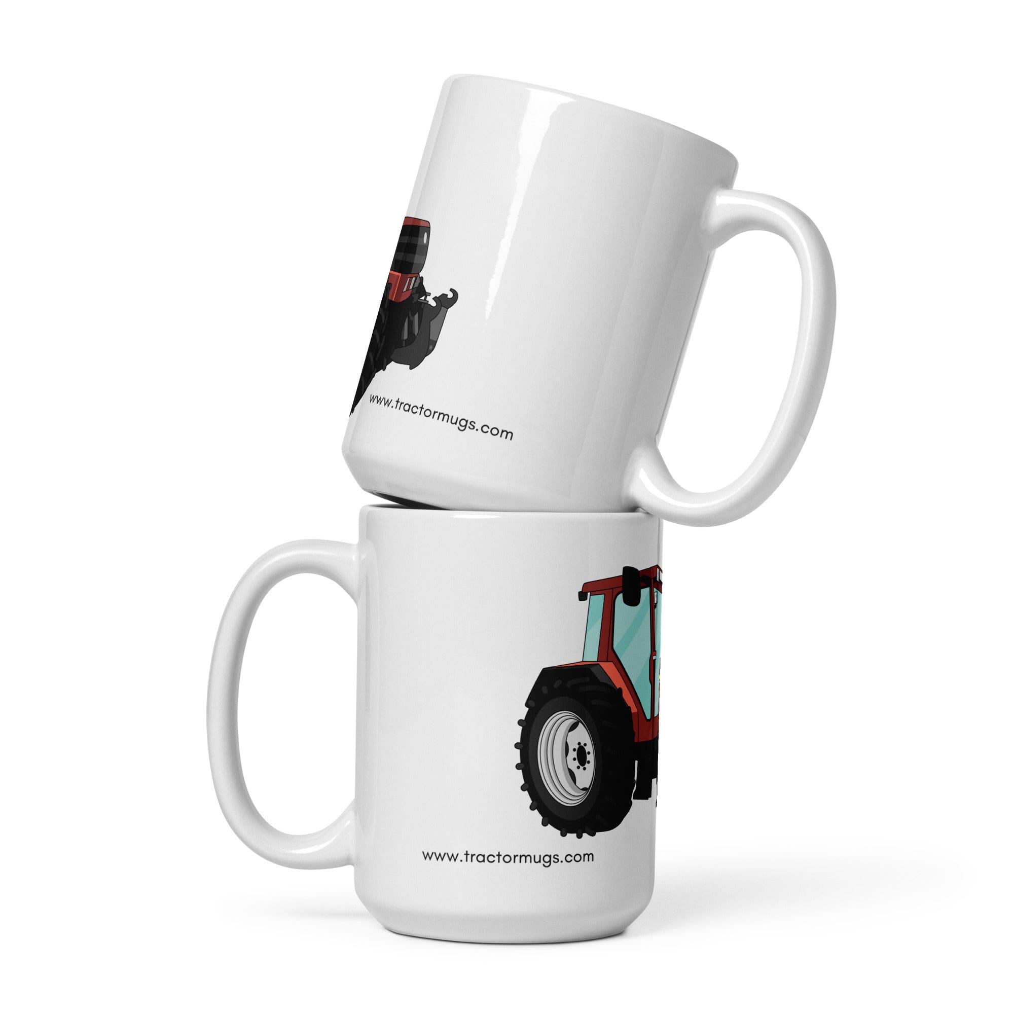 The Tractors Mugs Store 15 oz Fiat F140 White glossy mug Quality Farmers Merch