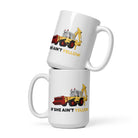 The Tractors Mugs Store 15 oz If She Ain't Yellow JCB  White glossy mug Quality Farmers Merch