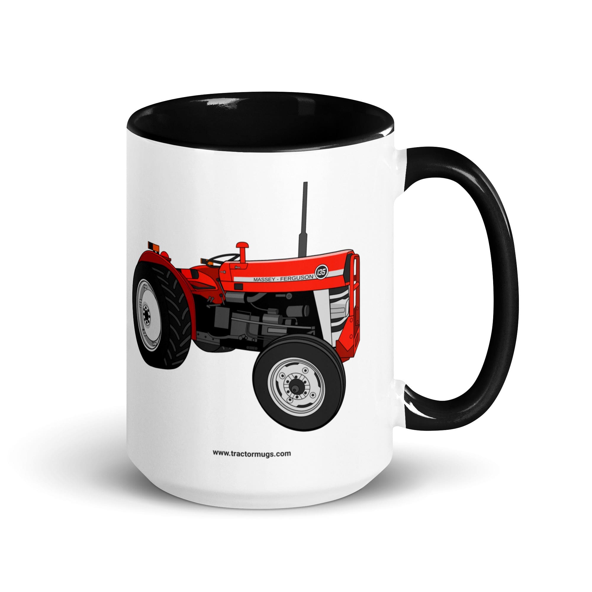 The Tractors Mugs Store 15 oz Massey Ferguson 135 | Mug with Color Inside Quality Farmers Merch