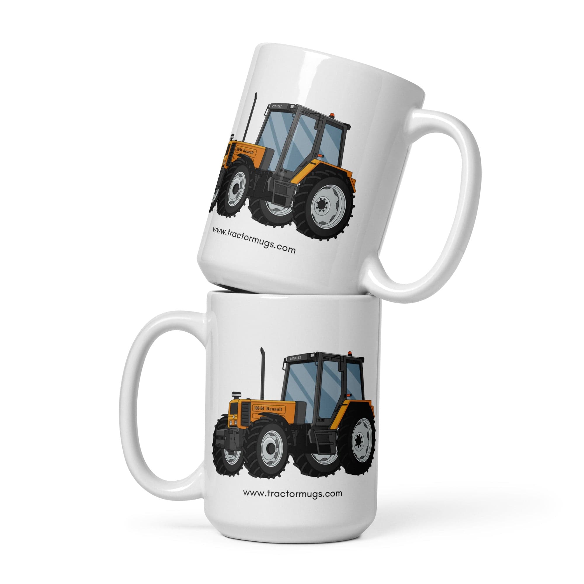 The Tractors Mugs Store 15 oz Renault 106 54 White glossy mug Quality Farmers Merch