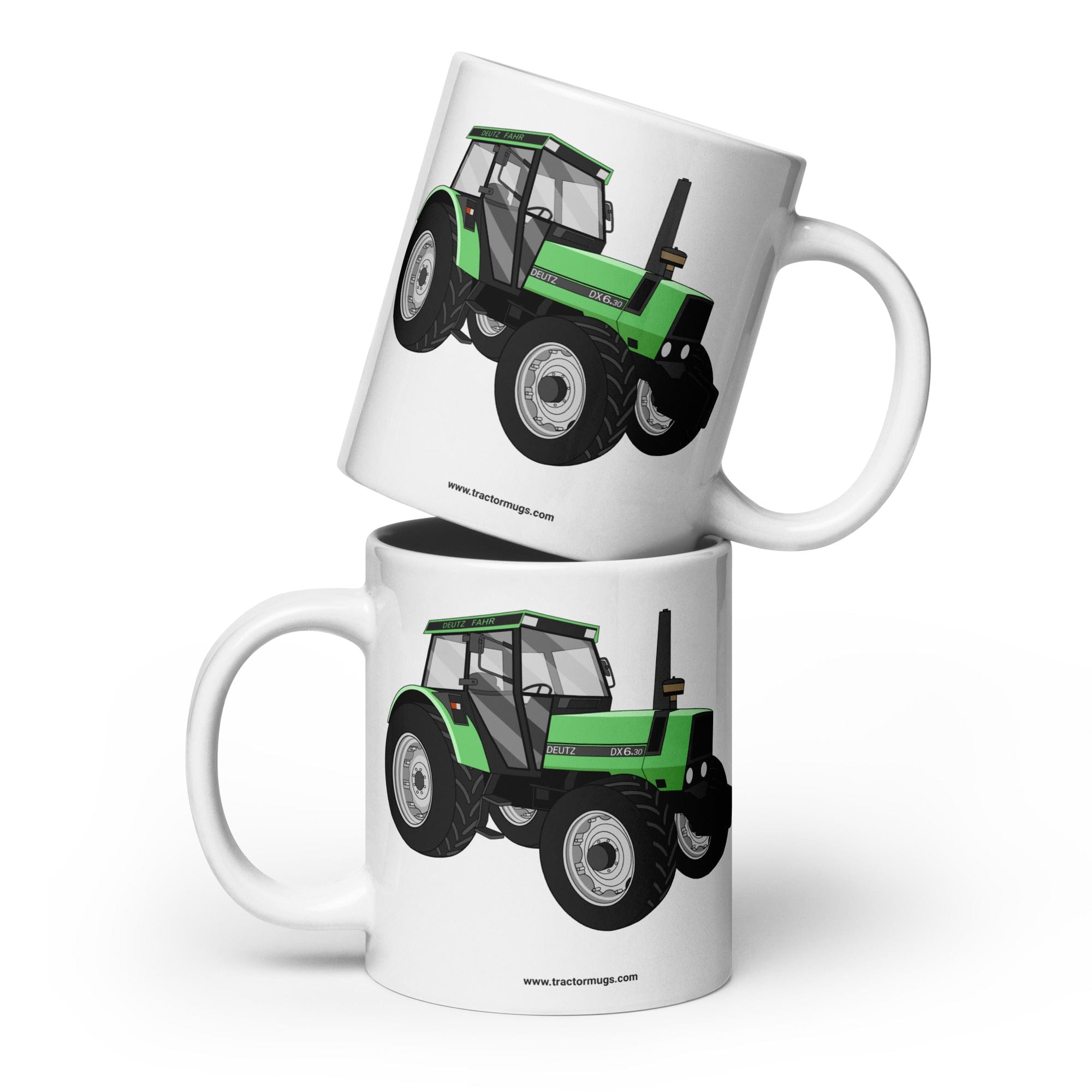 The Tractors Mugs Store 20 oz Deutz Fahr DX 6.30  White glossy mug Quality Farmers Merch